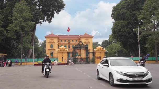 Hanoi Vietnam January 2023 20Th Century French Colonial Mansion Housing — 图库视频影像