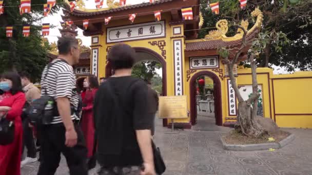 Hanoi Vietnam January 2023 View Ngoc Son Temple Confucian Temple — Stock videók