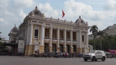 Hanoi, Vietnam, January 2023. Hanoi Opera House. Sumptuous 1911 theater that hosts classical music concerts, dance performances, and opera.