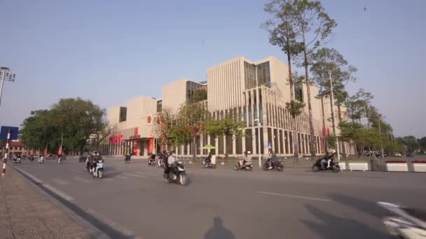 Hanoi Vietnam 2023 Január Külső Kilátás Vietnam Nemzetgyűlés Város Központjában — Stock videók