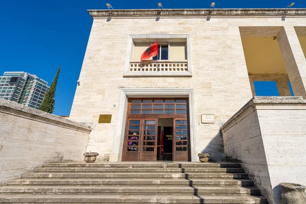 Тирана Албания Март 2023 Внешний Вид Национального Археологического Музея Центре — стоковое фото