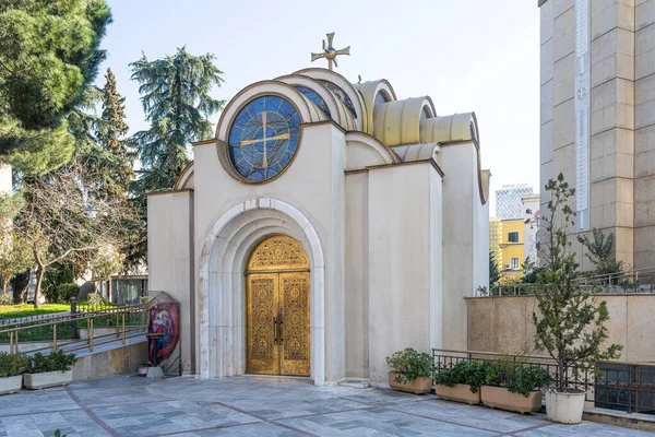 Tirana Albania Marzo 2023 Vista Esterna Cattedrale Della Resurrezione Cristo — Foto Stock