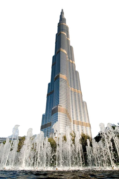 Vista Panorâmica Burj Khalifa Arranha Céu Mais Alto Mundo Dubai — Fotografia de Stock