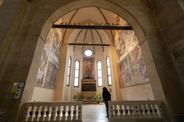 Padwa Włochy Kwiecień 2023 Widok Wewnętrzny Kościoła Eremitani Centrum Miasta — Zdjęcie stockowe