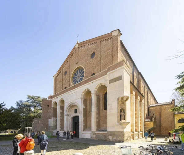 Padua Italy April 2023 External View Church Eremitani City Center — Stock Photo, Image