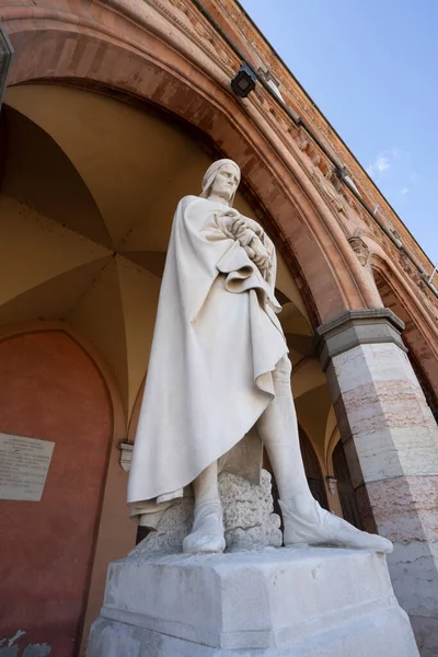 Padua Italien April 2023 Statyn Dante Alighieri Stadens Centrum — Stockfoto