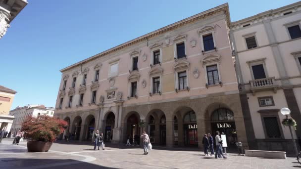 意大利帕多瓦2023年4月市中心宝殿的外景 — 图库视频影像