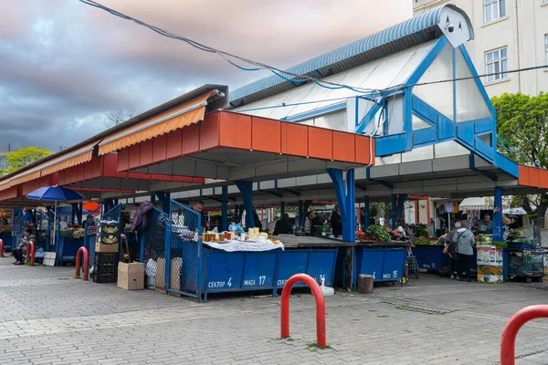 Sofia Bulgaria Mai Panoramautsikt Det Åpne Markedet Kvinner Sentrum – stockfoto