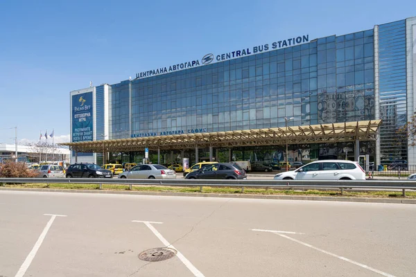 Σόφια Βουλγαρία Μάιος 2023 Πρόσοψη Του Κεντρικού Σταθμού Λεωφορείων Στο — Φωτογραφία Αρχείου