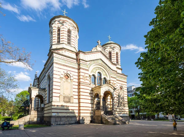 Sofía Bulgaria Mayo 2023 Vista Externa Nikolay Sofiyski Iglesia Ortodoxa — Foto de Stock