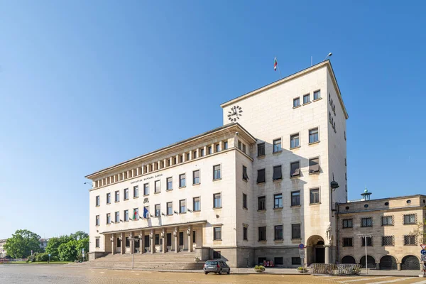 Sofia Bułgaria Maj 2023 Widok Budynek Bułgarskiego Banku Narodowego Centrum — Zdjęcie stockowe