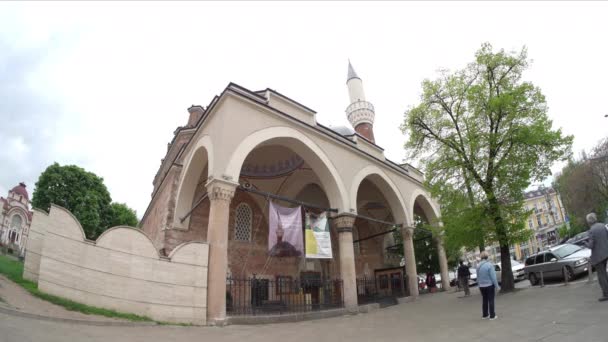 Sofia Bulgarien Mai 2023 Außenansicht Der Banya Bashi Moschee Stadtzentrum — Stockvideo