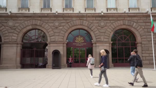 Sofia Bulgária Maio 2023 Vista Externa Palácio Presidencial República Bulgária — Vídeo de Stock