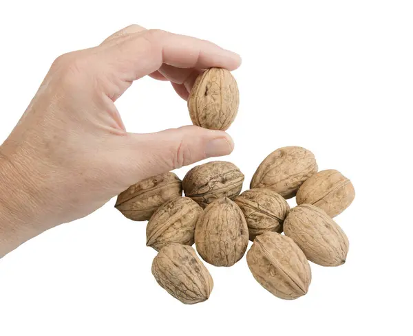 Bunch Walnuts Transparent Background — Stock Photo, Image