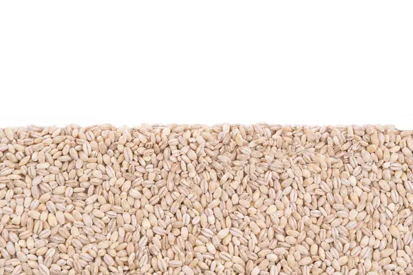 Layer Pearl Barley Transparent Background — Stock Photo, Image