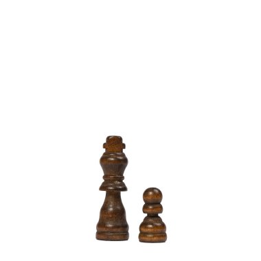 Kralın tahta piyonu ve satrancın piyonu.
