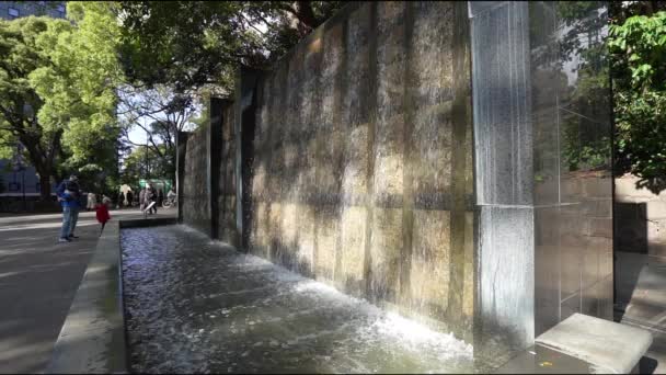 日本东京 2024年1月7日黑门遗址的慢动作夹片 位于乌诺公园的入口处 是在乌诺战争中被摧毁的Kan Eiji寺正门的位置 — 图库视频影像