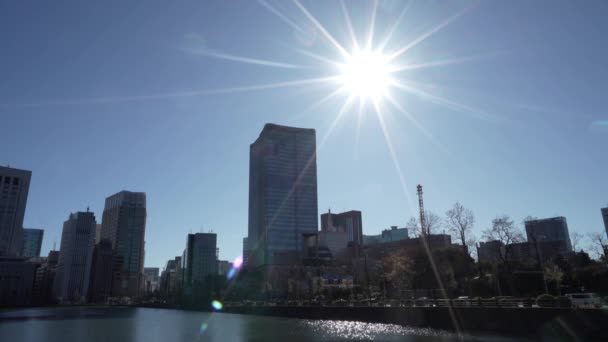 Τόκιο Ιαπωνία Ιανουαρίου 2024 Θέα Του Ορίζοντα Των Σύγχρονων Κτιρίων — Αρχείο Βίντεο