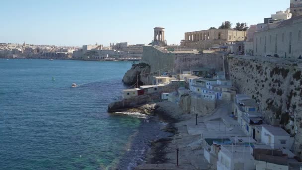 Valletta Malta April 2024 Blick Auf Die Stadt Und Die — Stockvideo