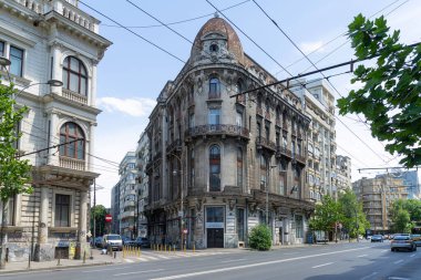 Bükreş, Romanya. 25 Mayıs 2024. Şehir merkezindeki Foarte Mic tiyatrosunun dış görüntüsü