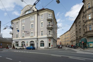 Salzburg, Avusturya. 30 Haziran 2024. Şehir merkezindeki klasik saray.