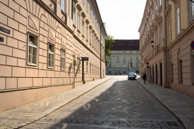 Linz, Avusturya. 12 Ağustos 2024. Şehir merkezinde bir karakol.
