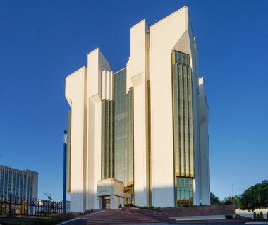 Chisinau, Moldova. 24 Ekim 2024. Şehir merkezindeki Başkanlık Sarayı 'nın dış görüntüsü