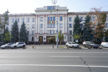 Chisinau, Moldova. 25 Ekim 2024, Moldova Sayıştayı 'nın şehir merkezindeki dış görünümü