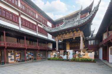 Şangay, Çin. 8 Ocak 2025. Ming Hanedanlığı 'nın Jiang döneminde inşa edilen Yu bahçesinin iç mimarisi (1559)).