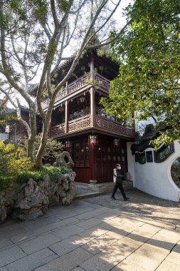 Şangay, Çin. 8 Ocak 2025. Ming Hanedanlığı 'nın Jiang döneminde inşa edilen Yu bahçesinin iç mimarisi (1559)).