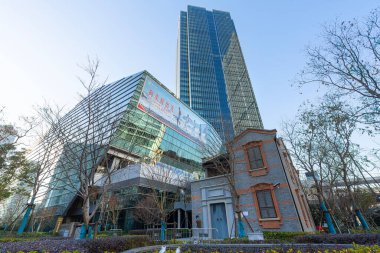 Şangay, Çin. 10 Ocak 2025. Nie Er 'in evinin dış görünüşü, Çin Halk Cumhuriyeti' nin ulusal marşı 