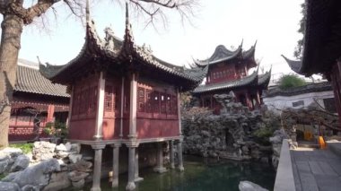 Şangay, Çin. 8 Ocak 2025. Ming Hanedanı 'nın Jiang döneminde inşa edilen Yu bahçesinin iç mimari görüşü (1559)).