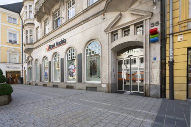 Innsbruck, Avusturya. 31 Temmuz 2025. Avusturya Merkez Bankası 'nın dış görünümü