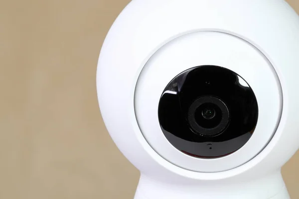 White, wireless wi-fi IP cameras, CCTV Cameras for security isolated on a white background.