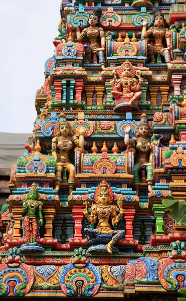Hinduski Bóg Bogini Rzeźba Artystyczna Posągi Hinduskiej Świątyni — Zdjęcie stockowe