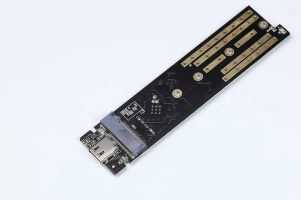 Usb Type Adapter Convert Interface Nvme Pcie Usb Interface Isolated — Stock Photo, Image