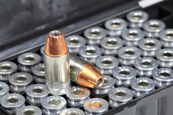 Pack Bullet 380 Apc 9Mm Kurz Jhp Jacketed Hollow Point — Stock Photo, Image