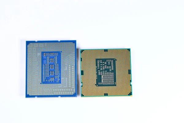 Cpu Unidade Processamento Central Processador Computador Todo Lado Inferior Contato — Fotografia de Stock