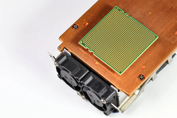 Cpu Koellichaam Computer Processor Koeler Radiator Apparatuur Koeler Met Aluminium — Stockfoto