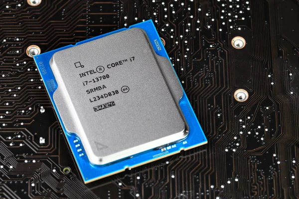 Intel Cpu Central Processor Unit Core 13700 13Th Generation Products — 图库照片