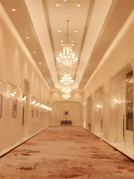 Bulanık Bulanık Odaklanmamış Modern Koridor Veya Koridorun Odak Noktasını Kaybetmiş — Stok fotoğraf