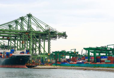 Singapur konteynır terminali, Asyalı liman ve küresel ticareti modernize etti.