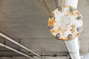 Rust of metals. Corrosion of metal. Rust and corrosion in the weld. Corrosive Rust on old iron, grunge rust texture.