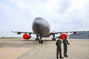 Airbus A330 Multi Role Tanker Transport (MRTT), Tayland 'da hava gösterisinde hava yakıt ikmali ve askeri nakliye uçakları.