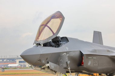 Lockheed Martin F35 Lightning II Multirole saldırı uçağı Tayland 'da hava gösterisinde..