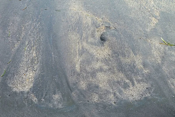 Чорний Пісок Білий Пісок Зливаються Пляжі Санур Пісок Пісок Текстури — стокове фото