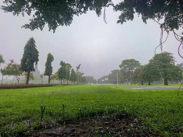 Parco Cittadino Quando Piove Nebbia — Foto Stock