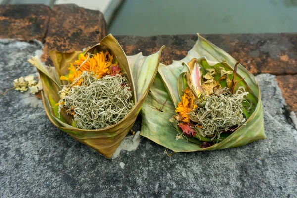 stock image Offerings to the gods according to Hindu belief, in Bali. Called 