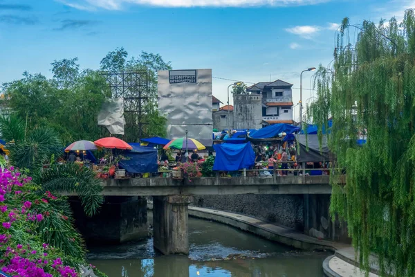Denpasar Bali Indonesia Giugno 2021 Mercato Tradizionale Della Città Denpasar — Foto Stock