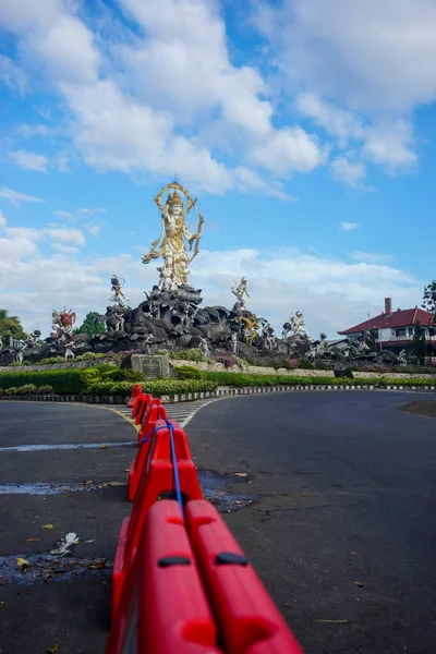 Денпасар Бали Индонезия Июля 2021 Года Ориентир Города Денпасар Разделителем — стоковое фото